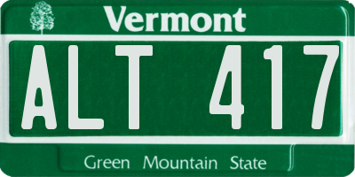 VT license plate ALT417