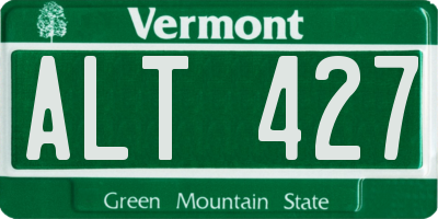 VT license plate ALT427