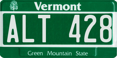 VT license plate ALT428