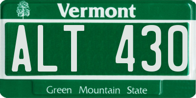 VT license plate ALT430