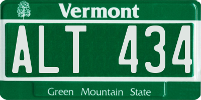 VT license plate ALT434