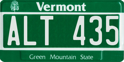 VT license plate ALT435