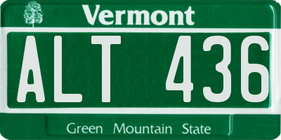VT license plate ALT436