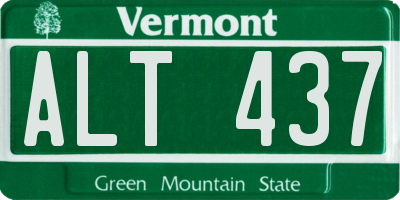 VT license plate ALT437