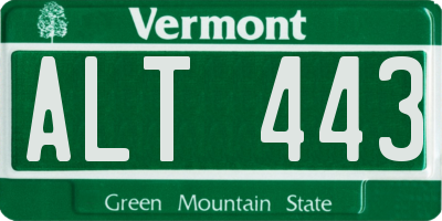 VT license plate ALT443