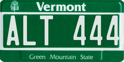 VT license plate ALT444