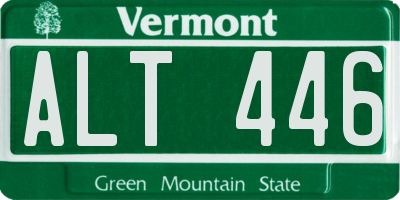VT license plate ALT446