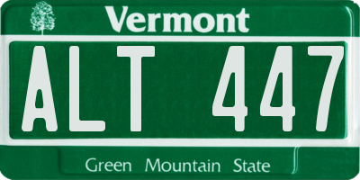 VT license plate ALT447