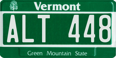 VT license plate ALT448