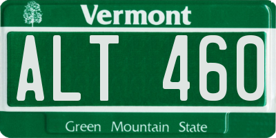 VT license plate ALT460
