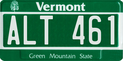 VT license plate ALT461