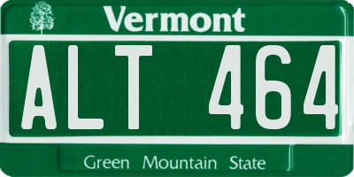 VT license plate ALT464