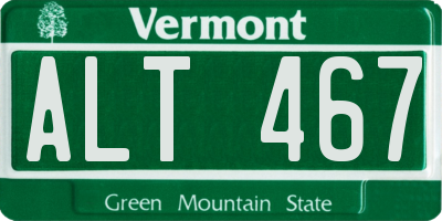 VT license plate ALT467