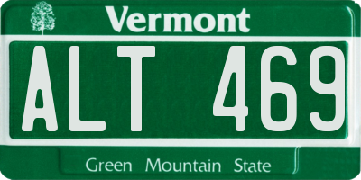 VT license plate ALT469
