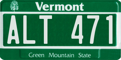 VT license plate ALT471