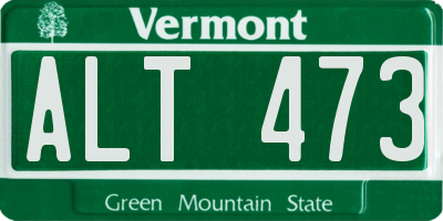 VT license plate ALT473