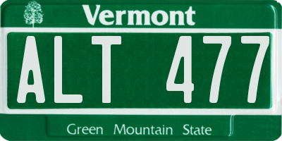 VT license plate ALT477