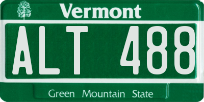 VT license plate ALT488