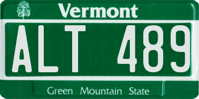 VT license plate ALT489