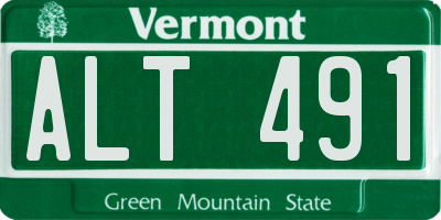 VT license plate ALT491