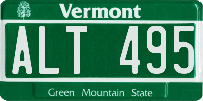 VT license plate ALT495