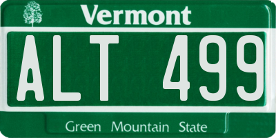VT license plate ALT499