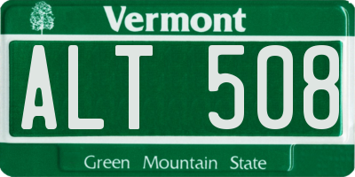 VT license plate ALT508