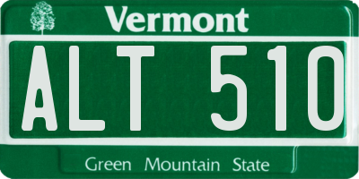 VT license plate ALT510