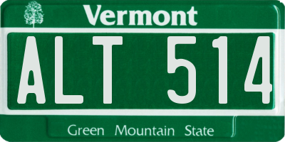 VT license plate ALT514