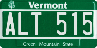 VT license plate ALT515