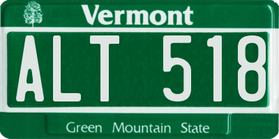 VT license plate ALT518
