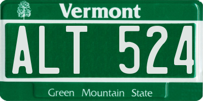 VT license plate ALT524