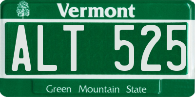 VT license plate ALT525