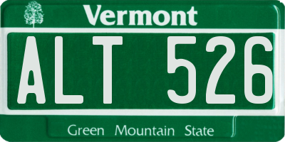 VT license plate ALT526