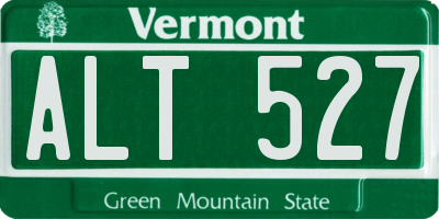 VT license plate ALT527