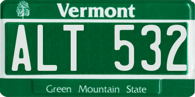VT license plate ALT532