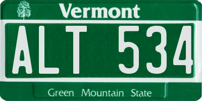 VT license plate ALT534