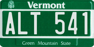 VT license plate ALT541
