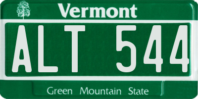 VT license plate ALT544