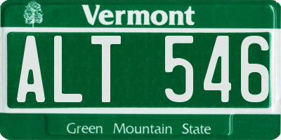 VT license plate ALT546