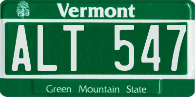 VT license plate ALT547