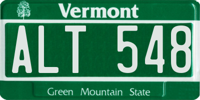 VT license plate ALT548