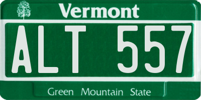 VT license plate ALT557