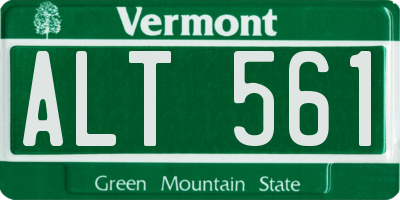 VT license plate ALT561