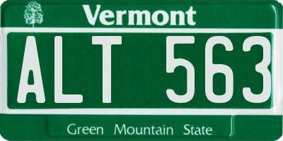 VT license plate ALT563