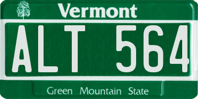 VT license plate ALT564