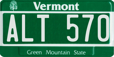 VT license plate ALT570