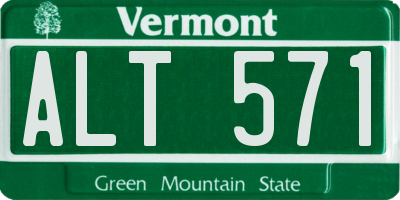 VT license plate ALT571