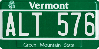 VT license plate ALT576