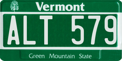 VT license plate ALT579